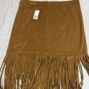 Perfect for fall fringe skirt